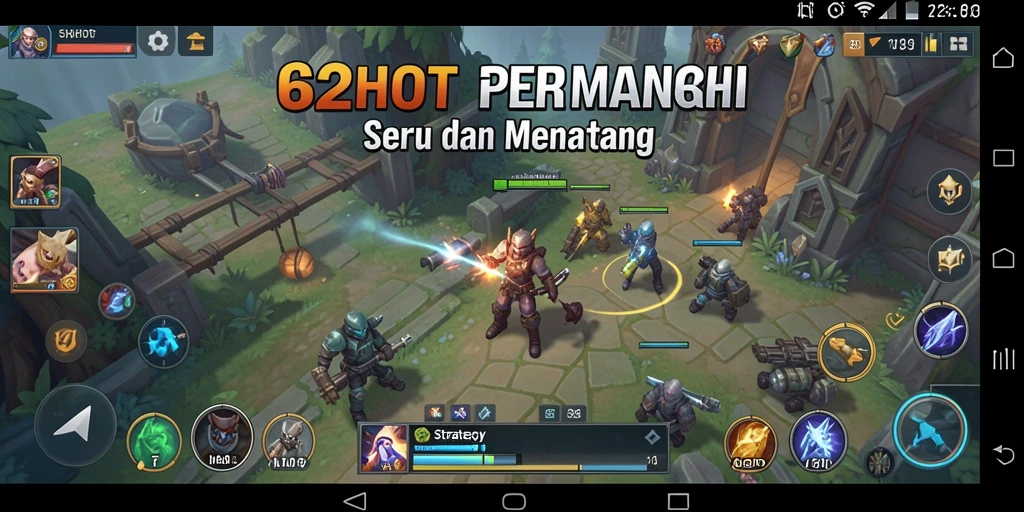 Antarmuka strategis permainan 62HOT yang menarik dan interaktif.