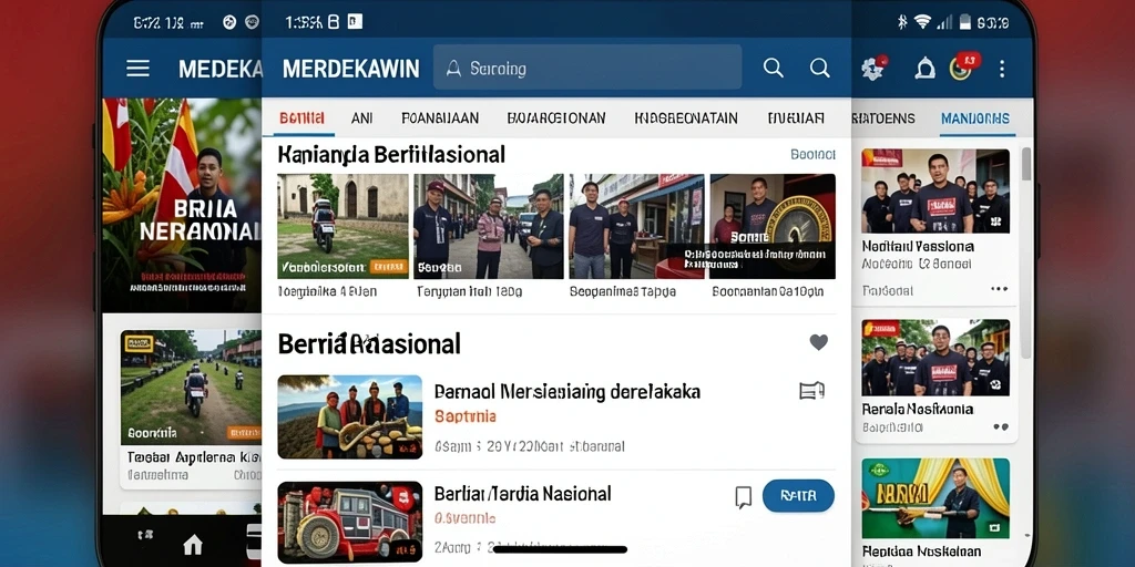 Antarmuka aplikasi MERDEKAWIN yang informatif dan menarik.