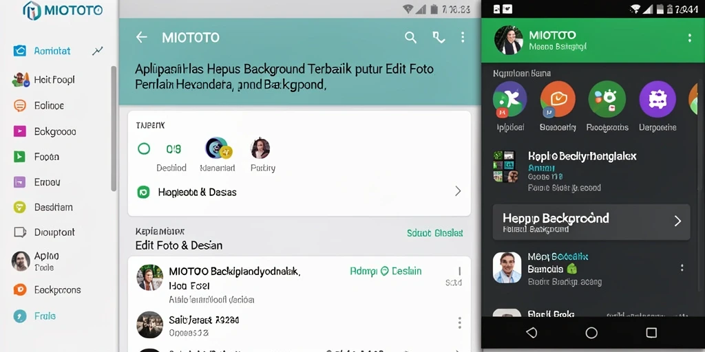 Tampilan antarmuka MIOTOTO yang user-friendly dengan fitur Hapus Background.